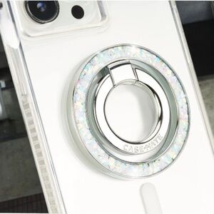 NWT Case-Mate Twinkle Diamond MagSafe Phone Ring Stand Holder Iridescent Silver